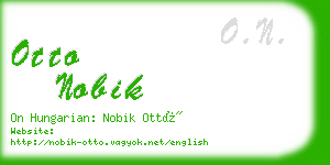 otto nobik business card